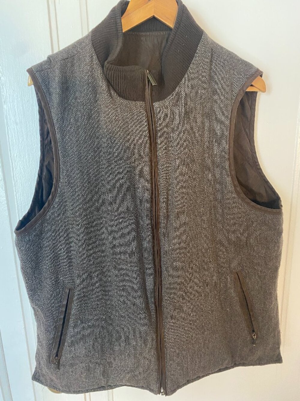 Men's Johnston & Murphy Diamond-Quilted Reversible Vest